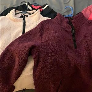 Two Sherpa never worn pink jackets